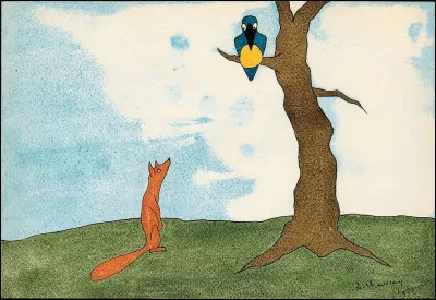 Complétez la phrase suivante : 
« Maître renard par  alléché."