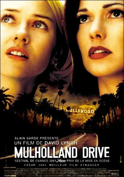 En quelle année est sorti (en France) le film "Mulholland Drive", réalisé par Lynch ?