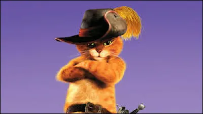 Quel est le nom de ce chat apparu dans les films de la saga "Shrek" ?