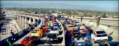 Quel est ce film, sorti en 2016, qui commence par un embouteillage à Los Angeles ?
