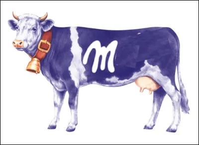 Quelle marque de produit de chocolat est associée à la vache ?