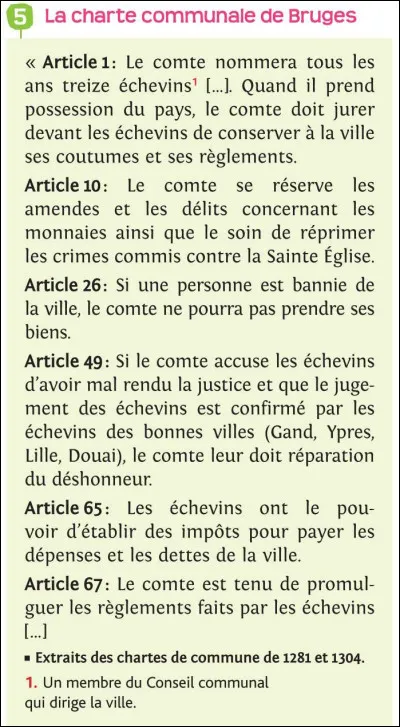 Selon ce document, quels sont les pouvoirs du comte ? (appuyez dessus pour zoomer)