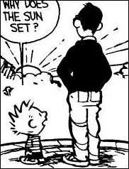 Qu'aime faire le pre de Calvin pendant les vacances ?