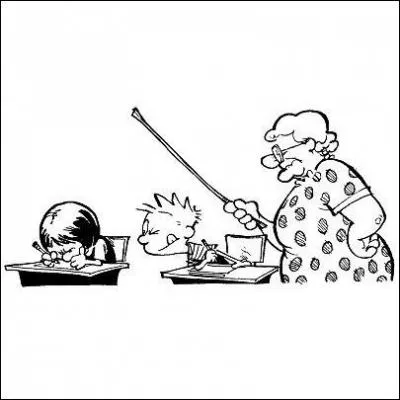 A l'cole, Calvin est :