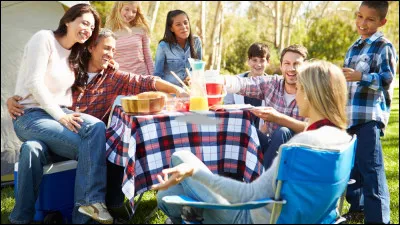 Mes amis est/et ma famille s'entendent bien.