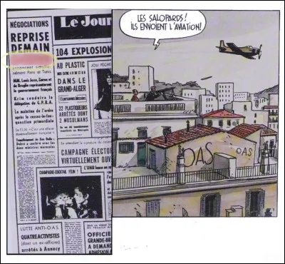 23 mars - 6 avril 62 > Le point d'orgue de cette "guerre" sera le siège et la prise de [...quelle ville ?...], au cours desquels l'aviation participera aux destructions.