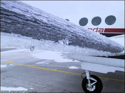 Le givre qui se dépose sur un aéronef durant un vol...