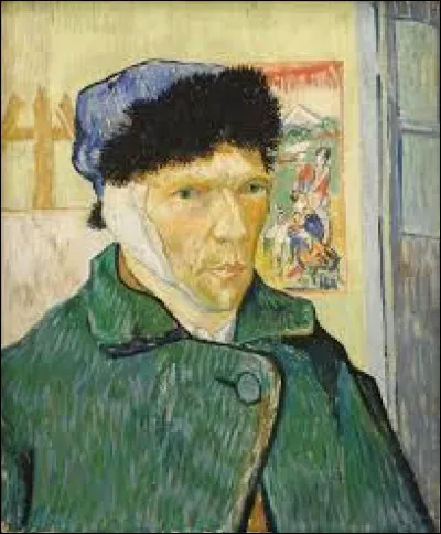 Qui est ce peintre ayant réalisé cette oeuvre intitulée "Autoportrait à l'oreille bandée" ?