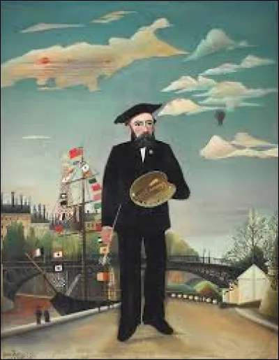En quelle année Henri Rousseau a-t-il peint cet autoportrait intitulé "Moi-même, portrait-paysage" ?