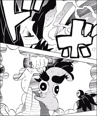 Comment le forgeron qui essaye de sauver Muichiro et qui se fait transpercer le plexus solaire sappelle-t-il ?