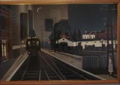 Quel peintre a réalisé 'Trains du soir' ?
