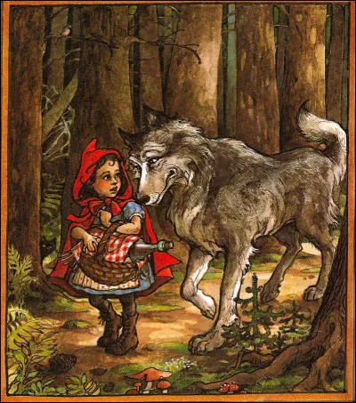 "Le Petit Chaperon rouge" est un conte mythique d'abord écrit par Charles Perrault, puis par les frères Grimm qui en donneront une nouvelle version, celle que nous connaissons (où tout est bien qui finit bien). Comment se terminait l'histoire vue par Charles Perrault ?