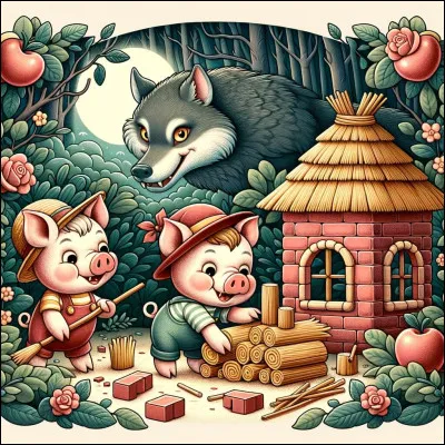 À l'initiative de qui sont nés "Les Trois Petits Cochons" ?