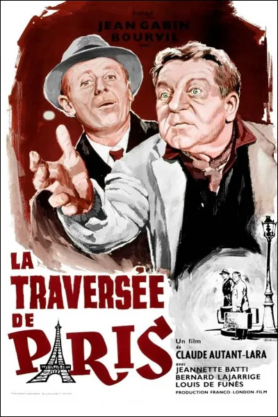 "La Traversée de Paris" est le titre d'un film dans lequel on voit Louis de Funès.
