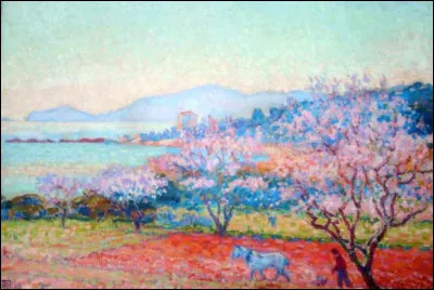 Qui a peint "Les Amandiers en fleurs", au Lavandou ?
