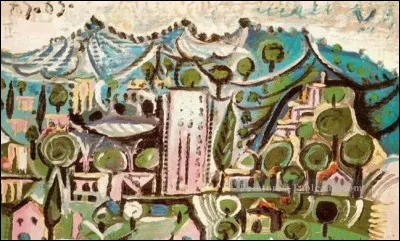 Qui est l'auteur de ce "Paysage de Mougins" ?