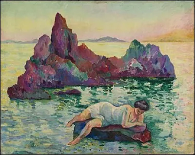 Qui a représenté "Le Rocher, la Naïade, Cavalière" ?