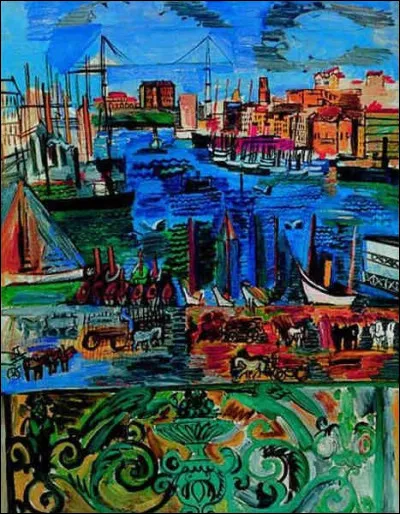 Son tableau est une "Vue sur Marseille" :