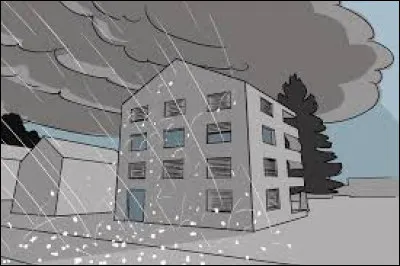 Que faut-il ajouter à "gre" pour obtenir le nom du grain de glace qui tombe pendant une averse de grêle ?