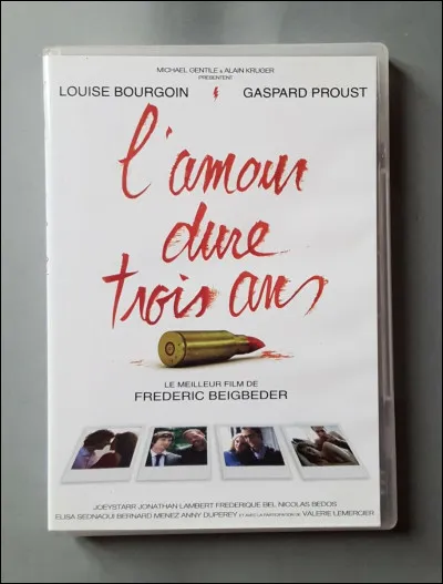"L'Amour dure trois ans" est joué par Romain Duris.