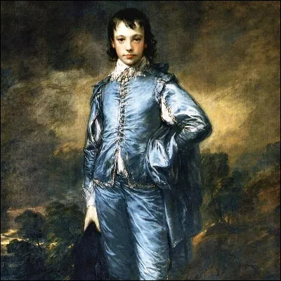 Quel peintre britannique a réalisé cet "Enfant bleu" ?