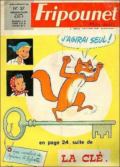 Dans les années 70 l'hebdomadaire Fripounet proposait une BD avec des animaux. Quels étaient les prénoms des deux enfants ?