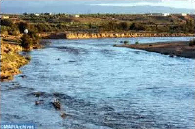Quel est ce fleuve marocain long de presque 600 km, qui pour la première fois en 2021, n'atteignait plus la mer. (Ce n'était plus le fleuve qui entrait dans la mer, mais les eaux salines qui entraient dans le fleuve).