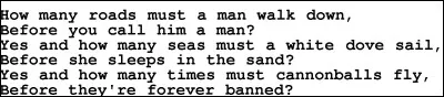 Quelle chanson de Bob Dylan est représentative de toute une génération ?
