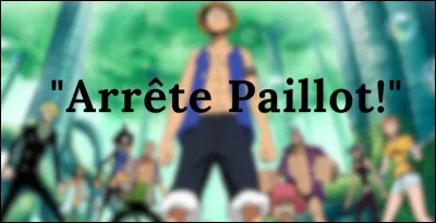 Qui a dit ceci, en s’adressant &agrave; Luffy ?