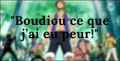 Qui a dit ceci, terrifi&eacute; apr&egrave;s avoir &eacute;t&eacute; sauv&eacute; de la Marine ?