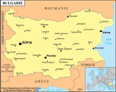 Quelle commune n'est pas située en Bulgarie ?