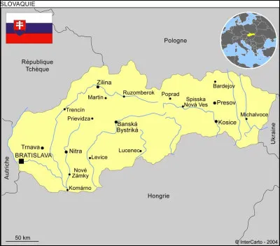 Quelle commune n'est pas située en Slovaquie ?