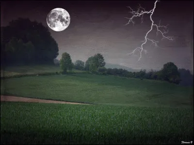 Lumière intense et brève, formant une ligne sinueuse, ramifiée, provoquée par une décharge électrique pendant un orage
Se dit de la couleur la plus foncée qui existe, de l'aspect d'une surface ne réfléchissant aucune lumière