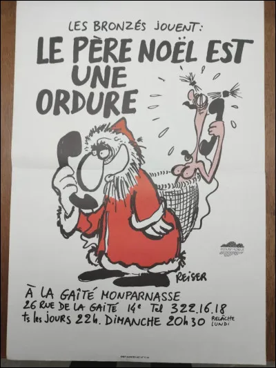Quel acteur ne voit-on pas dans le film "Le père Noël est une ordure" ?