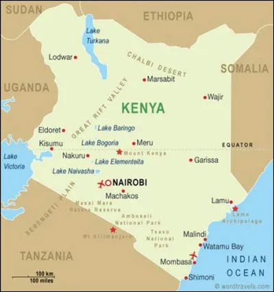 Quel nom correspond à une commune du Kenya ?