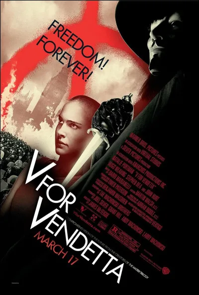 "V pour Vendetta" est un film interprété par Natalie Portman.