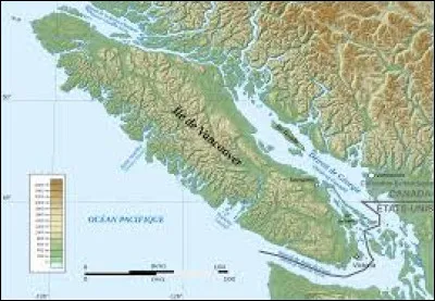 L'ÎLE DE VANCOUVER - De quelle province fait partie cette île dont la superficie (32 000 km2) dépasse celle de la Belgique ?