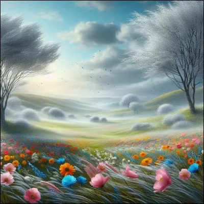 Dans quelle chanson de Christophe, nous décrit-il un printemps froid, en chantant "♪ Le vent d'hiver souffle en avril, j'aime le silence immobile d'une rencontre..." ?