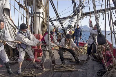 Qui est le gabier de "La Fringante" dans la chanson de marin ?