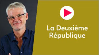 En quelle année est "née" la Deuxième République ?