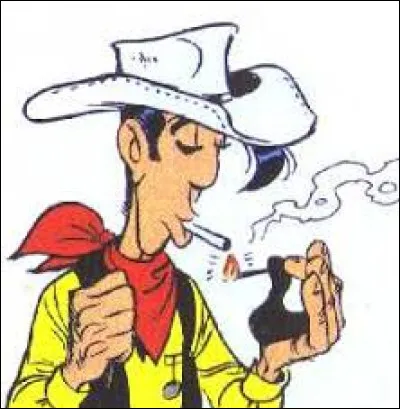 Par quoi Lucky Luke a-t-il remplacé sa cigarette en 1983 ?