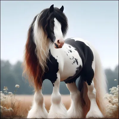 L'irish cob est le nom de cette race de cheval utilisé en Irlande.
En vrai, il a un autre nom.