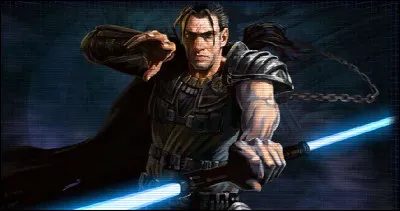 Comment s'appelle l'un des premiers utilisateurs du double sabre laser représenté sur cette image ?