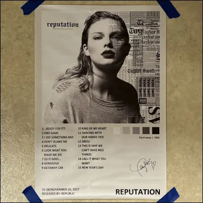 Quelle est la chanson la plus connue de lalbum "Reputation" ?