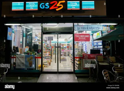 Quel est le nom des petites supérettes en Corée du Sud ?