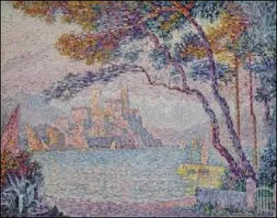 Qui a gravé sur sa toile le souvenir d'un soir à Antibes ?