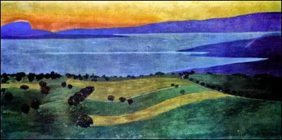 Qui a représenté "Le Soir sur le lac Léman" ?