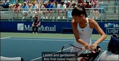 Quel est ce film qui à coup d'effets spéciaux tente de restituer la fièvre du central de tennis ?