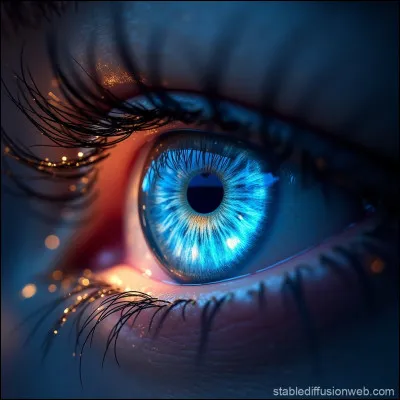 Tes yeux sont-ils bleus ?