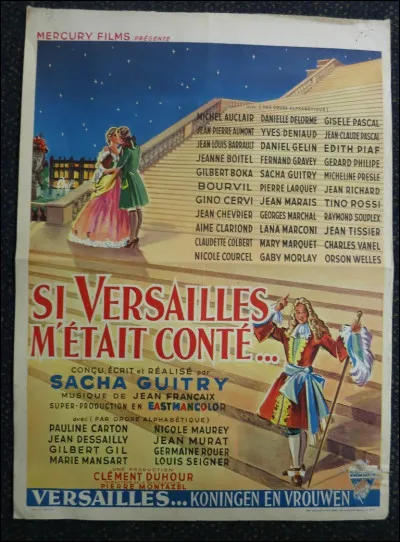 "SI Versailles m'était conté..." est un film interprété par Jean Marais.